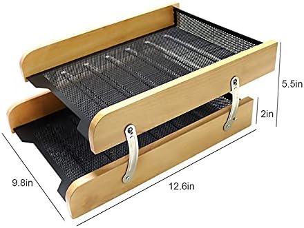 Metal Mesh Desk Organizer, White