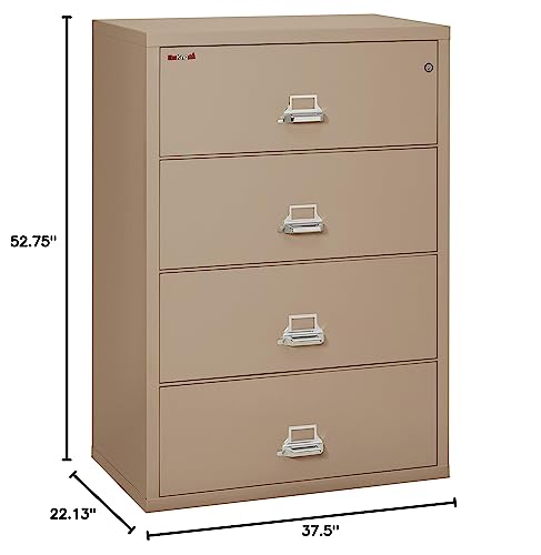 FireKing Lateral 4 Drawer Legal and Letter Fire Safe File Cabinet