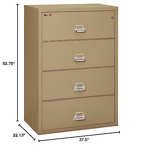 FireKing Lateral 4 Drawer Legal and Letter Fire Safe File Cabinet