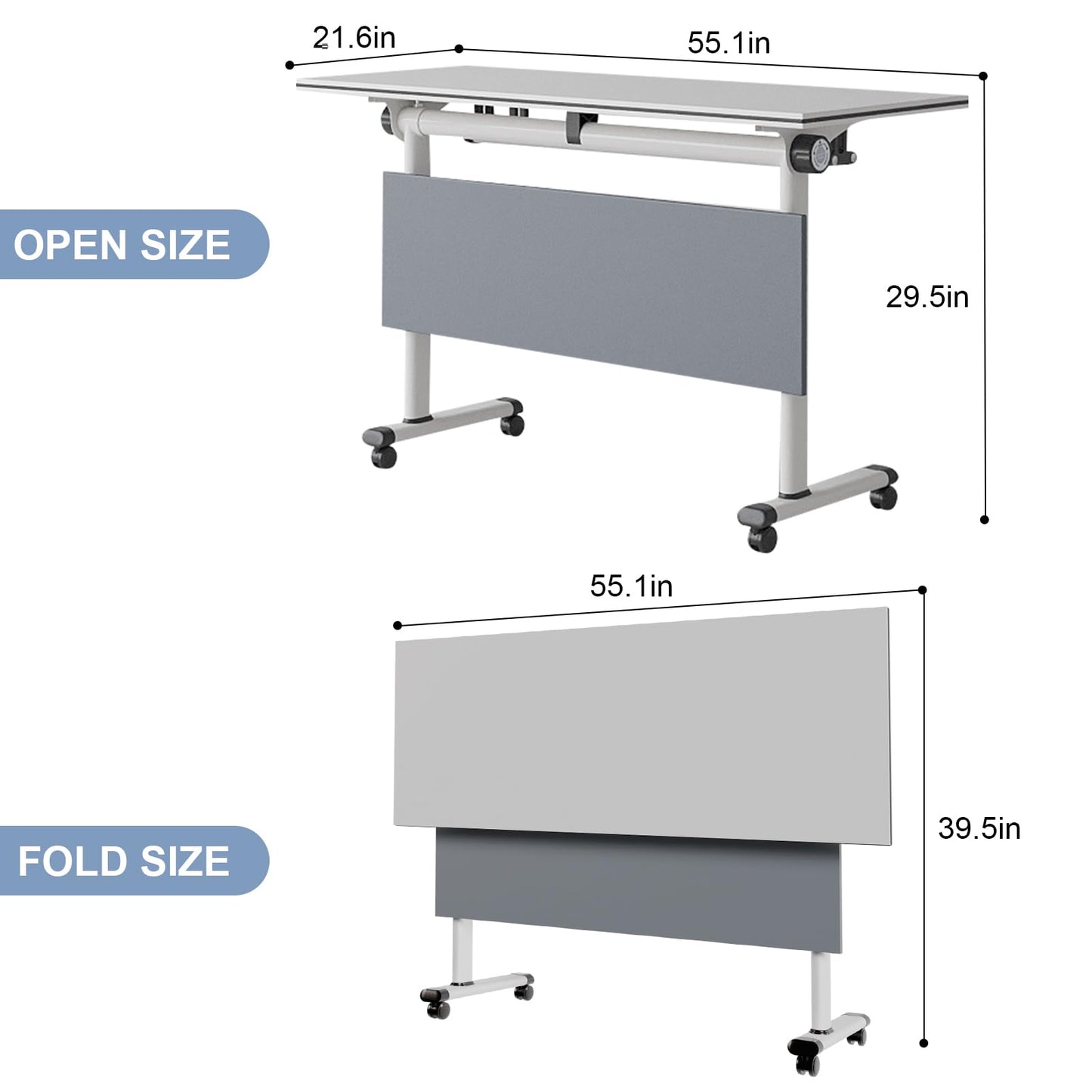10PCS Folding Conference Tables