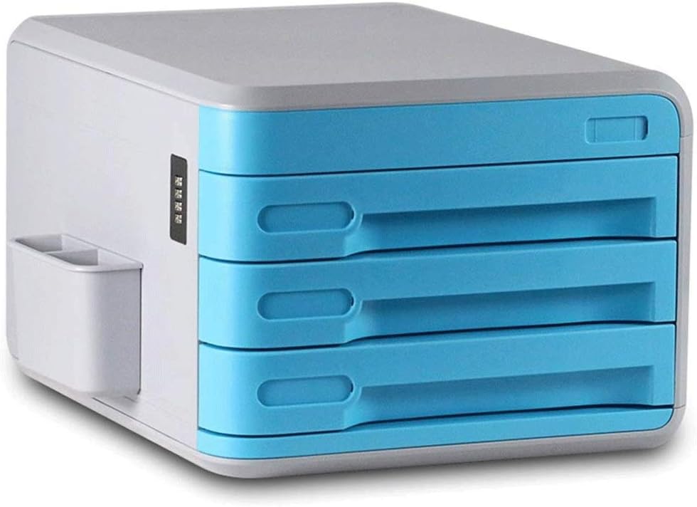File manager- Desktop Storage Box - with Password Lock Drawer