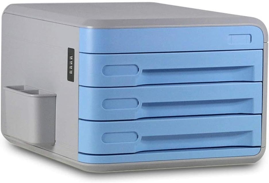 File manager- Desktop Storage Box - with Password Lock Drawer