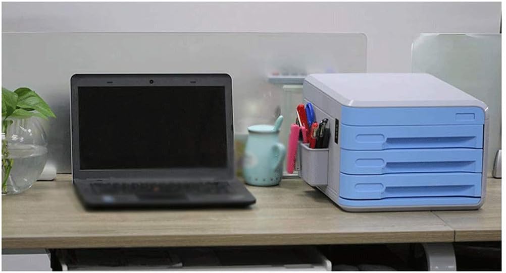 File manager- Desktop Storage Box - with Password Lock Drawer