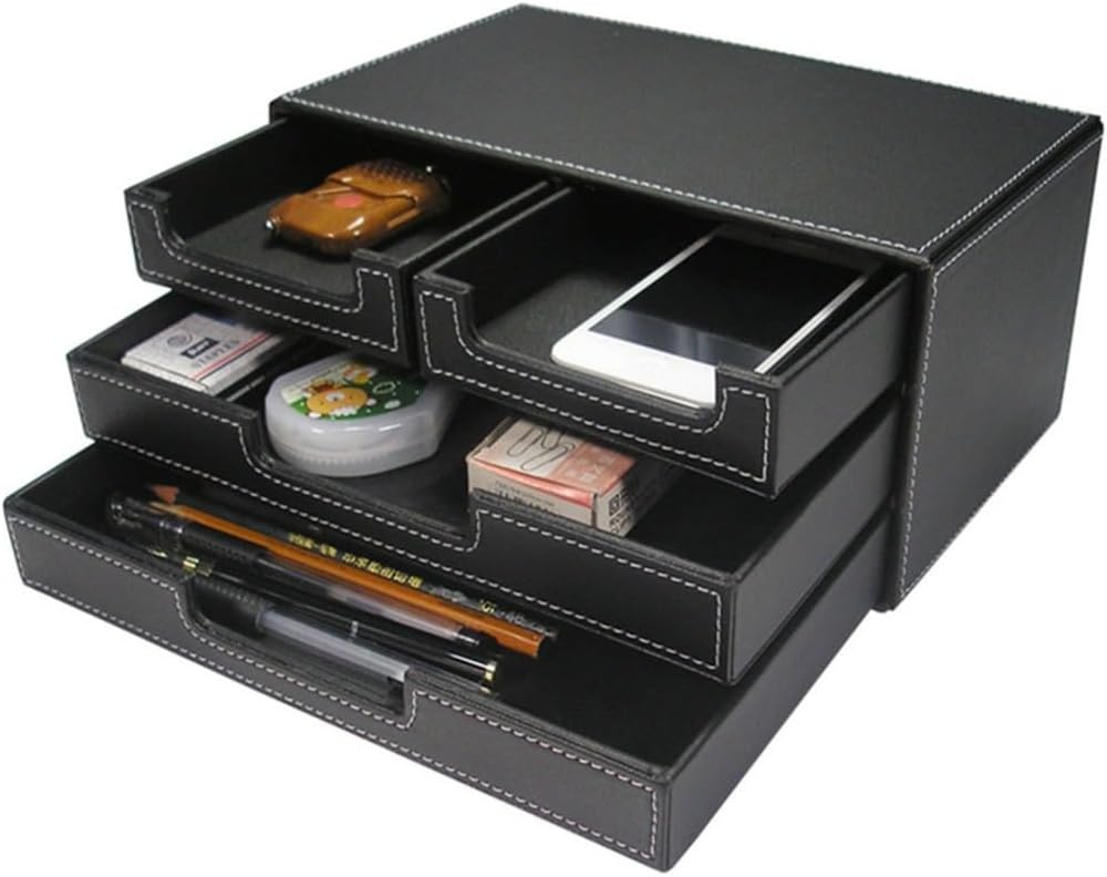 5 Pcs Office Stationery Desk Organizer Set File Rack Desktop