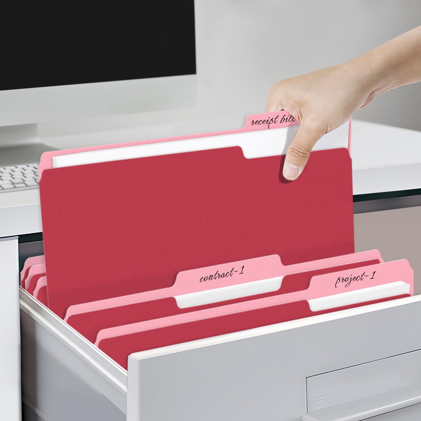 SUNEE File Folders, 30 Pack Manilla Folders 8.5 x 11