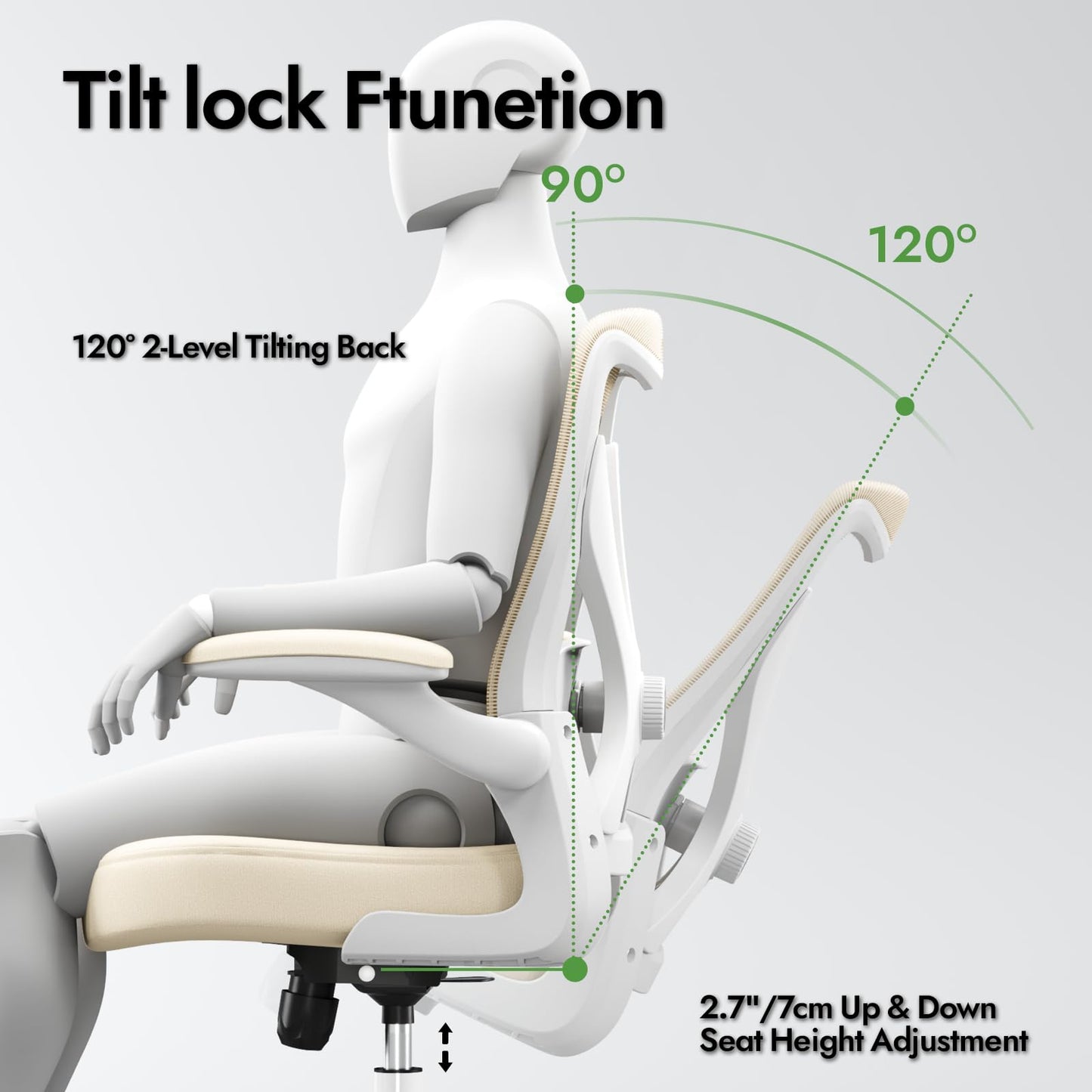X-Shaped Ergonomic Office Chair