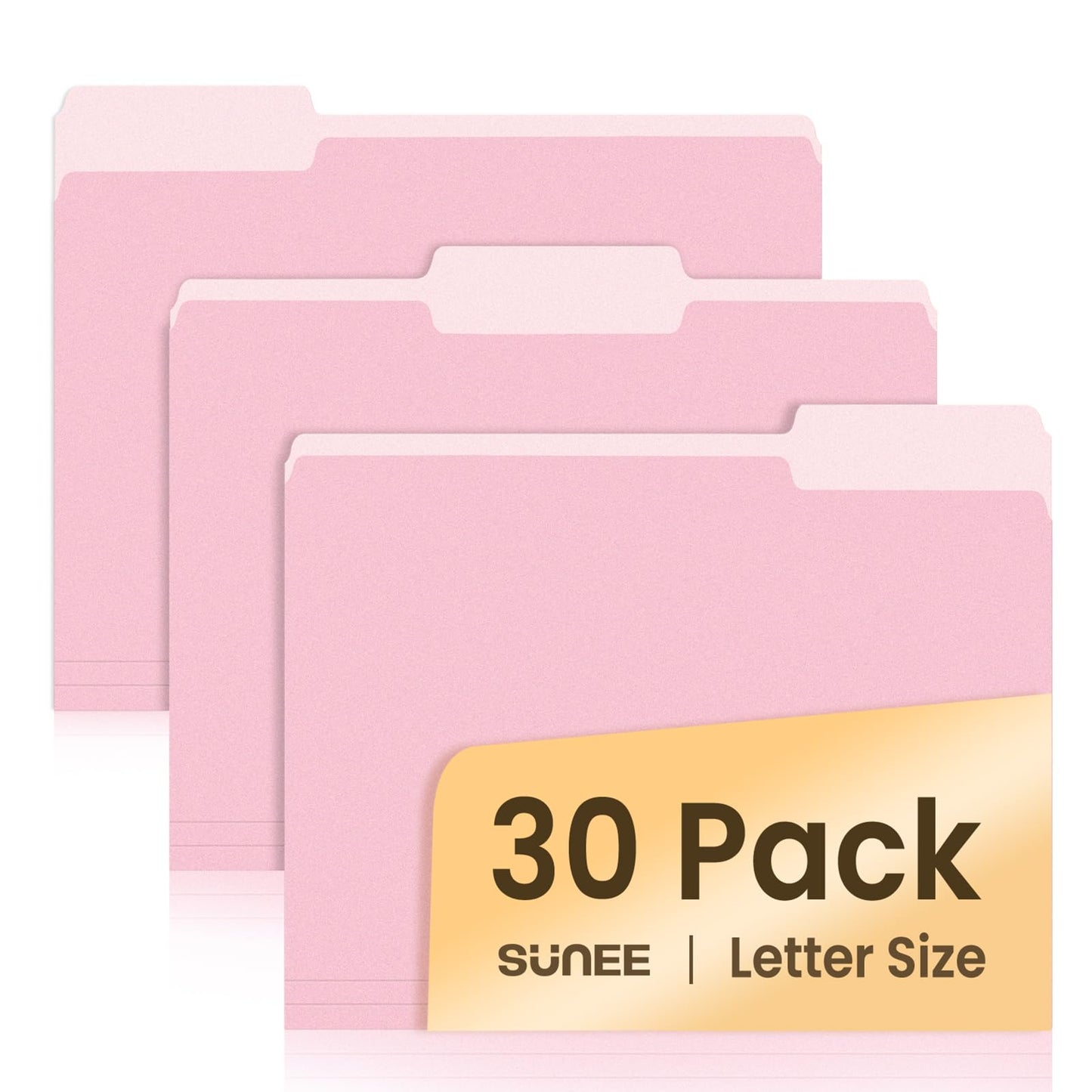 SUNEE File Folders, 30 Pack Manilla Folders 8.5 x 11