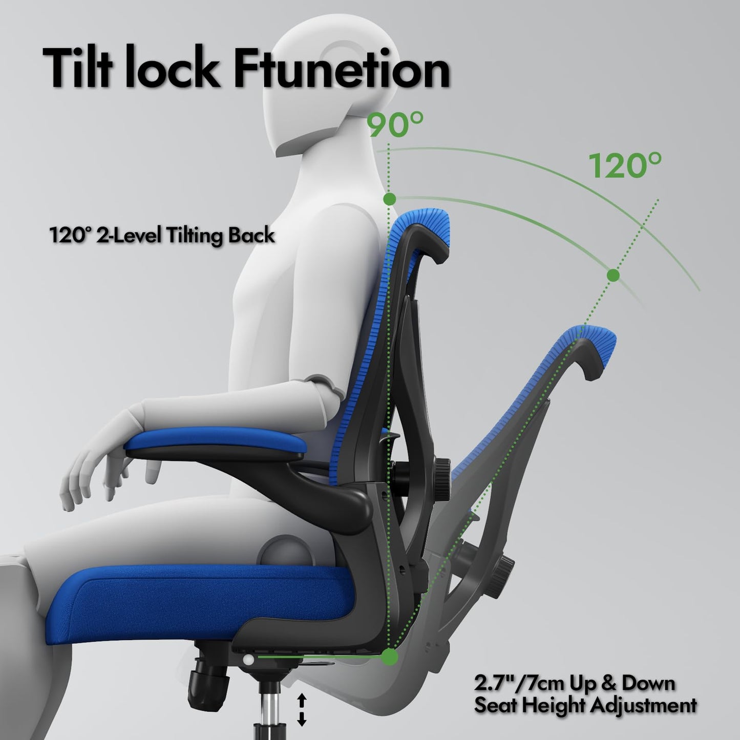 X-Shaped Ergonomic Office Chair