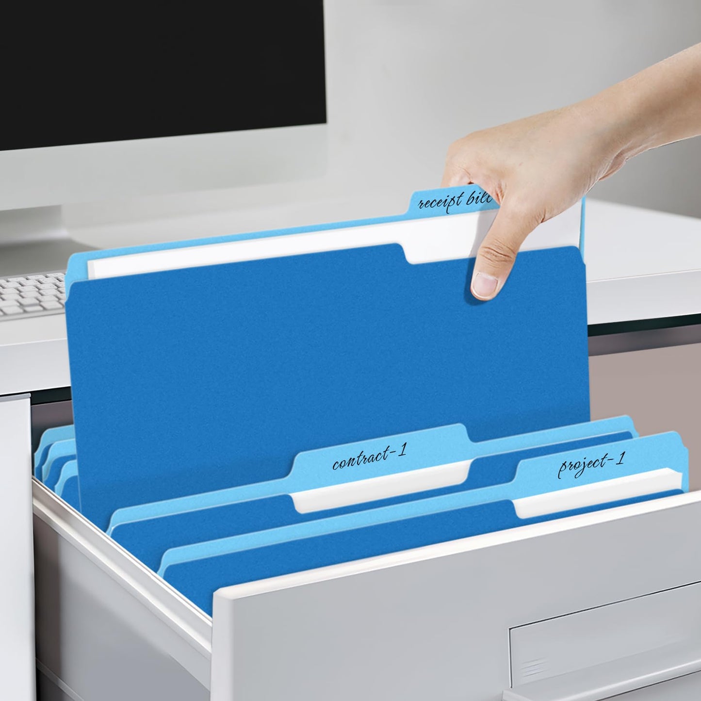 SUNEE File Folders, 30 Pack Manilla Folders 8.5 x 11