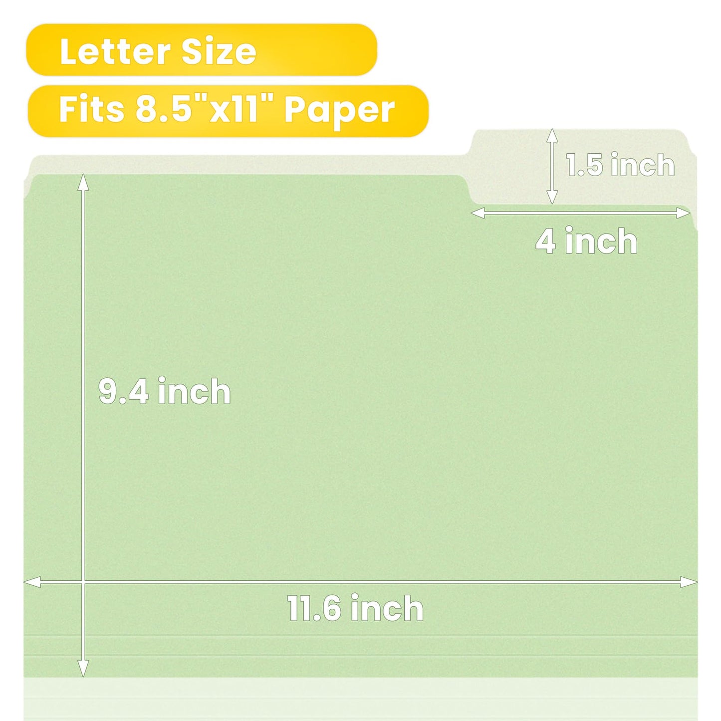 SUNEE File Folders, 30 Pack Manilla Folders 8.5 x 11