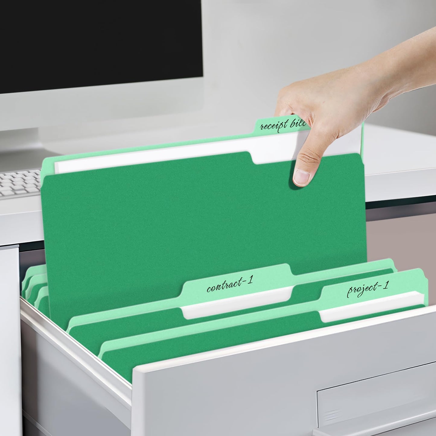 SUNEE File Folders, 30 Pack Manilla Folders 8.5 x 11