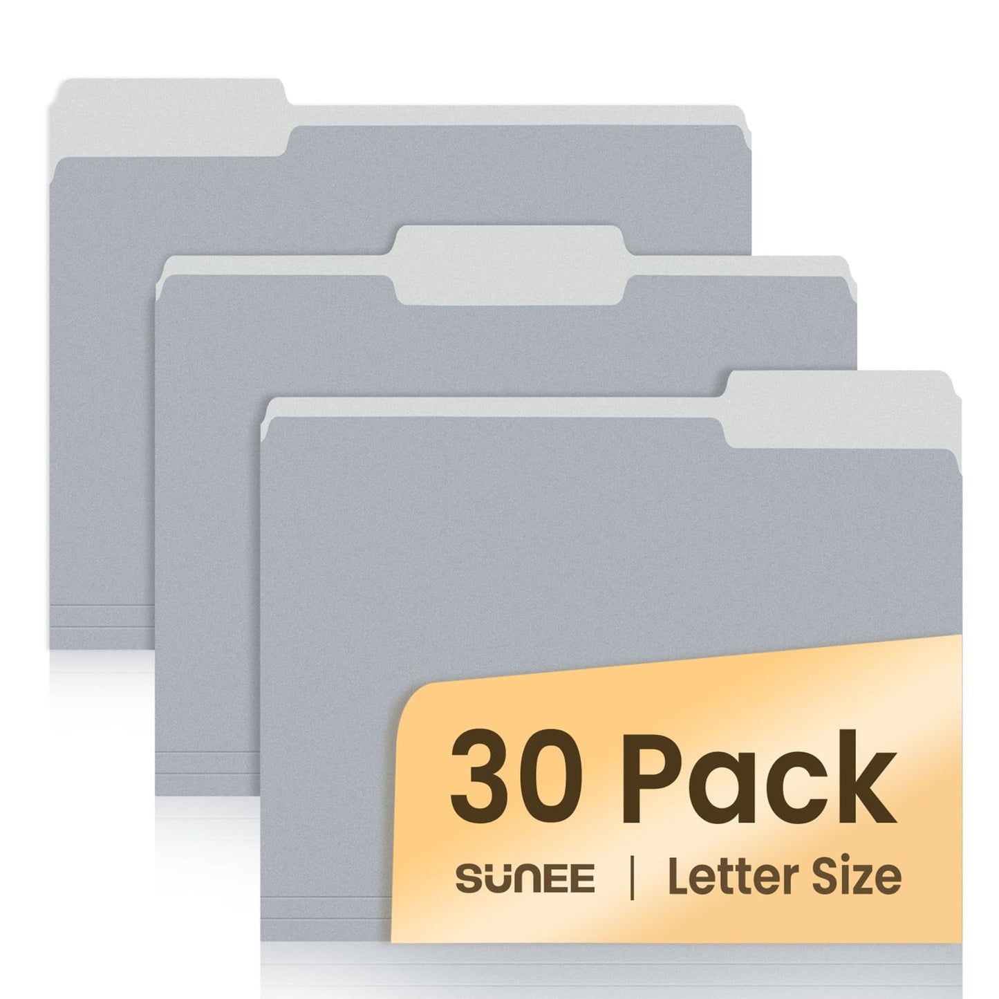 SUNEE File Folders, 30 Pack Manilla Folders 8.5 x 11
