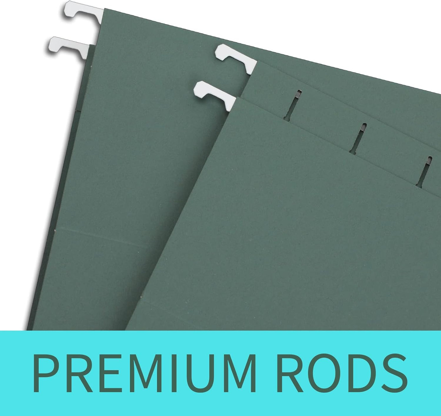 HERKKA Extra Capacity Hanging File Folders, 30 Pack