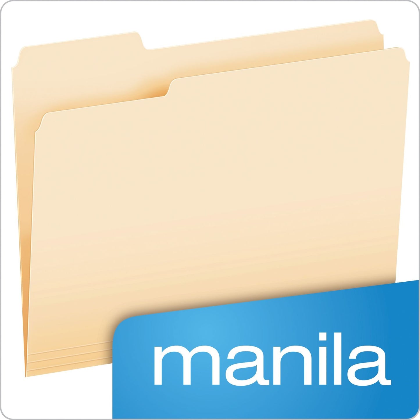 Pendaflex File Folders, Letter Size, 1/3 Cut, Manila