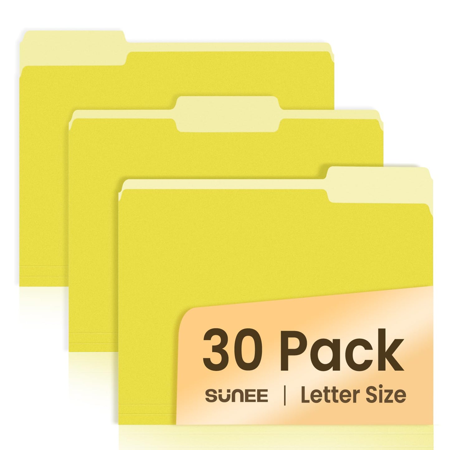 SUNEE File Folders, 30 Pack Manilla Folders 8.5 x 11