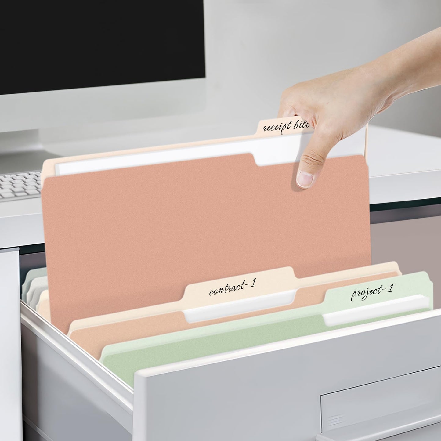 SUNEE File Folders, 30 Pack Manilla Folders 8.5 x 11