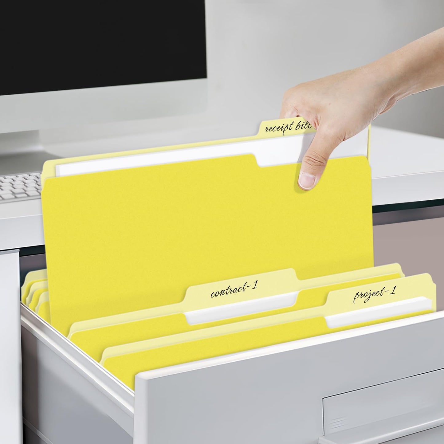 SUNEE File Folders, 30 Pack Manilla Folders 8.5 x 11
