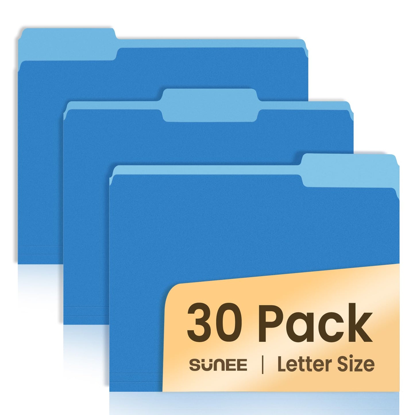 SUNEE File Folders, 30 Pack Manilla Folders 8.5 x 11