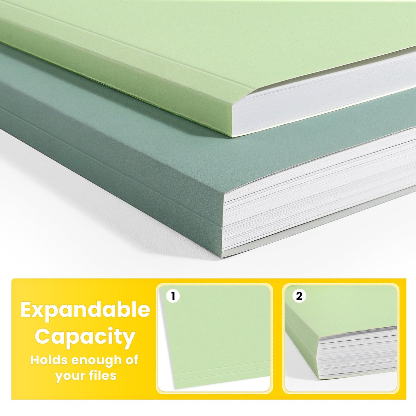 SUNEE File Folders, 30 Pack Manilla Folders 8.5 x 11