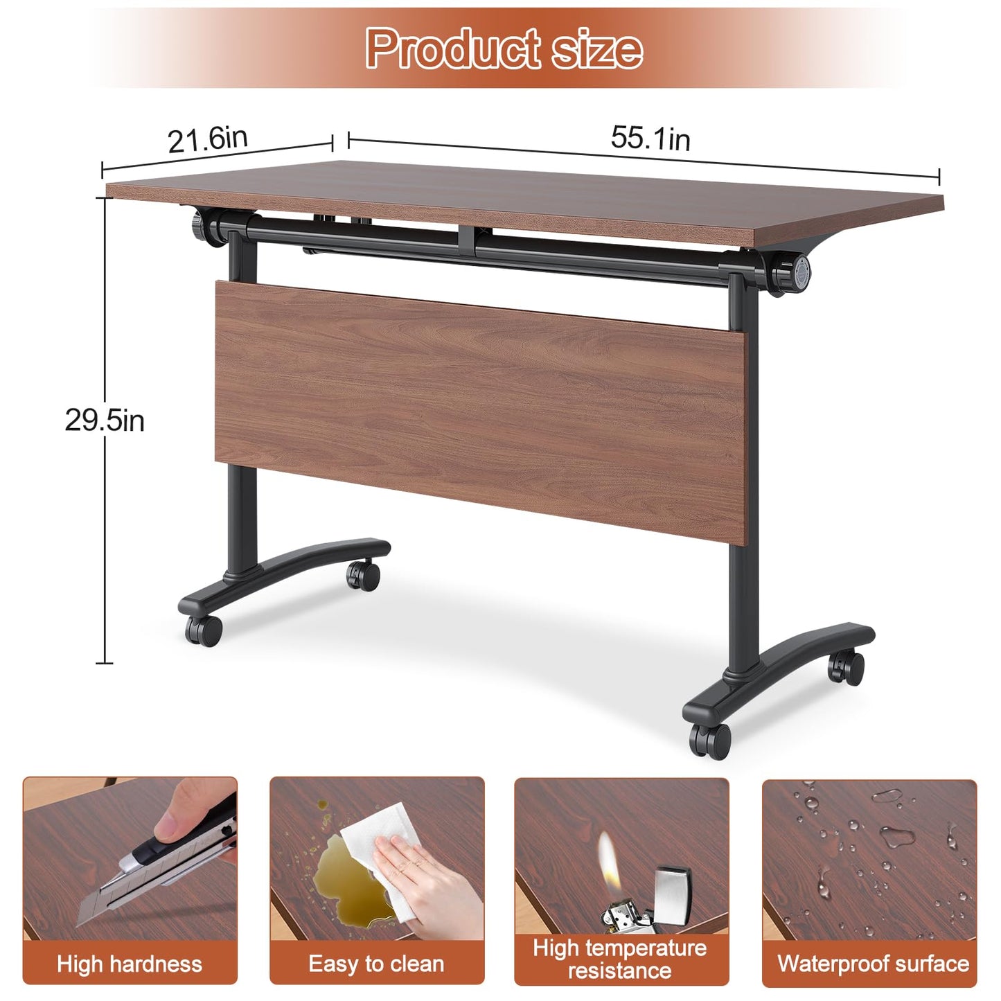 Folding Conference Table, 2-10 People Conference Room Tables