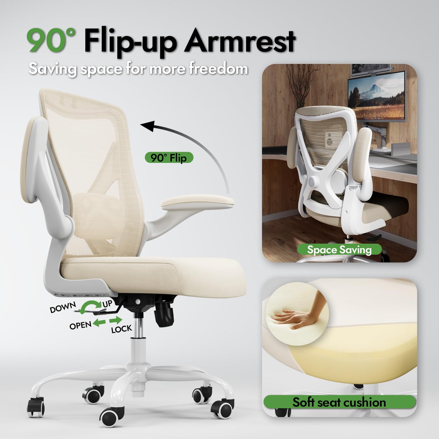 X-Shaped Ergonomic Office Chair