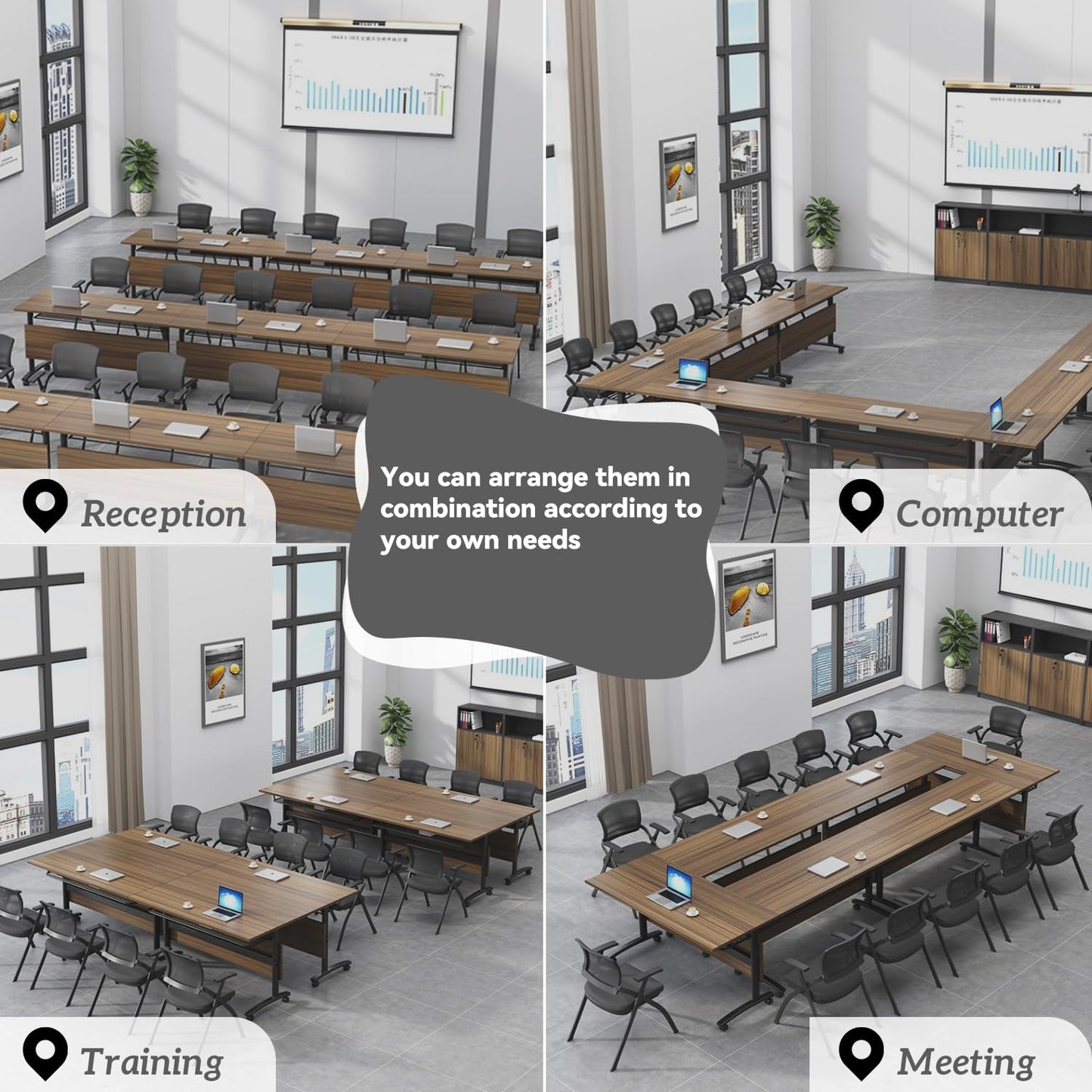 Folding Conference Table,Mobile Conference Room Tables