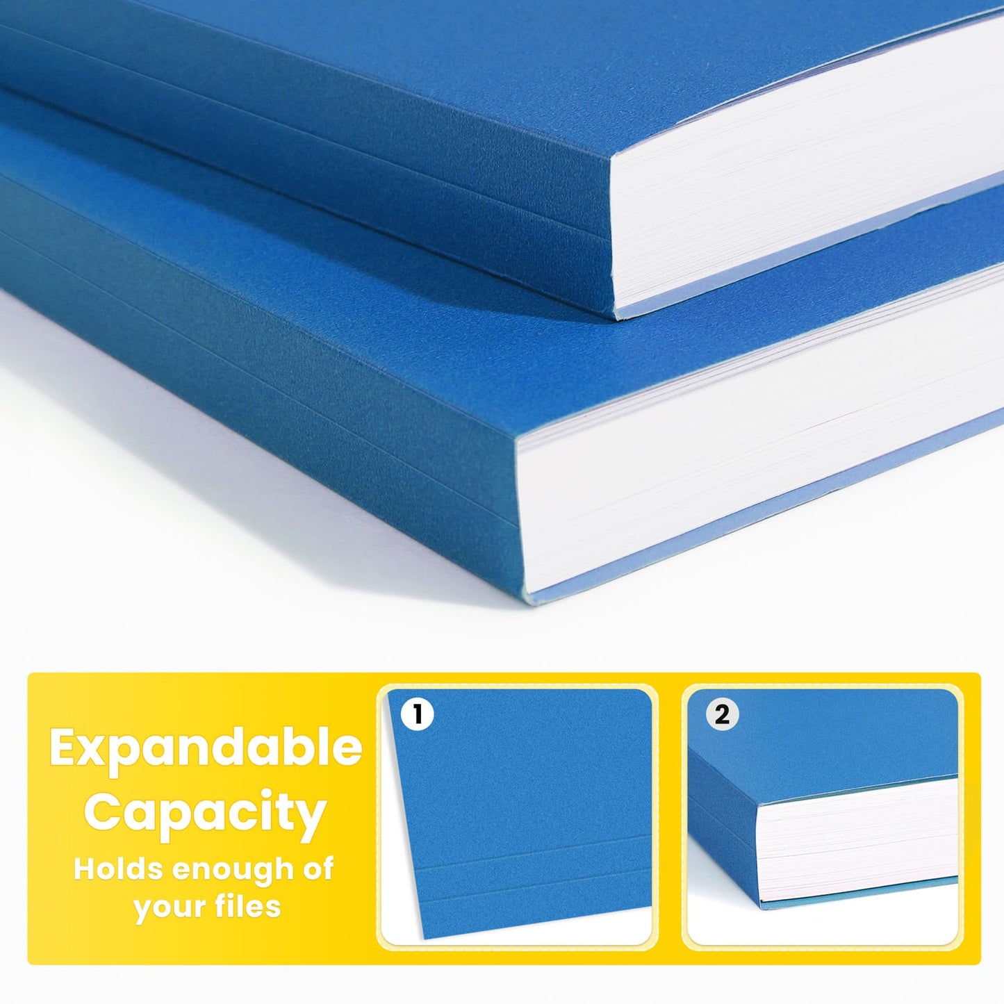 SUNEE File Folders, 30 Pack Manilla Folders 8.5 x 11