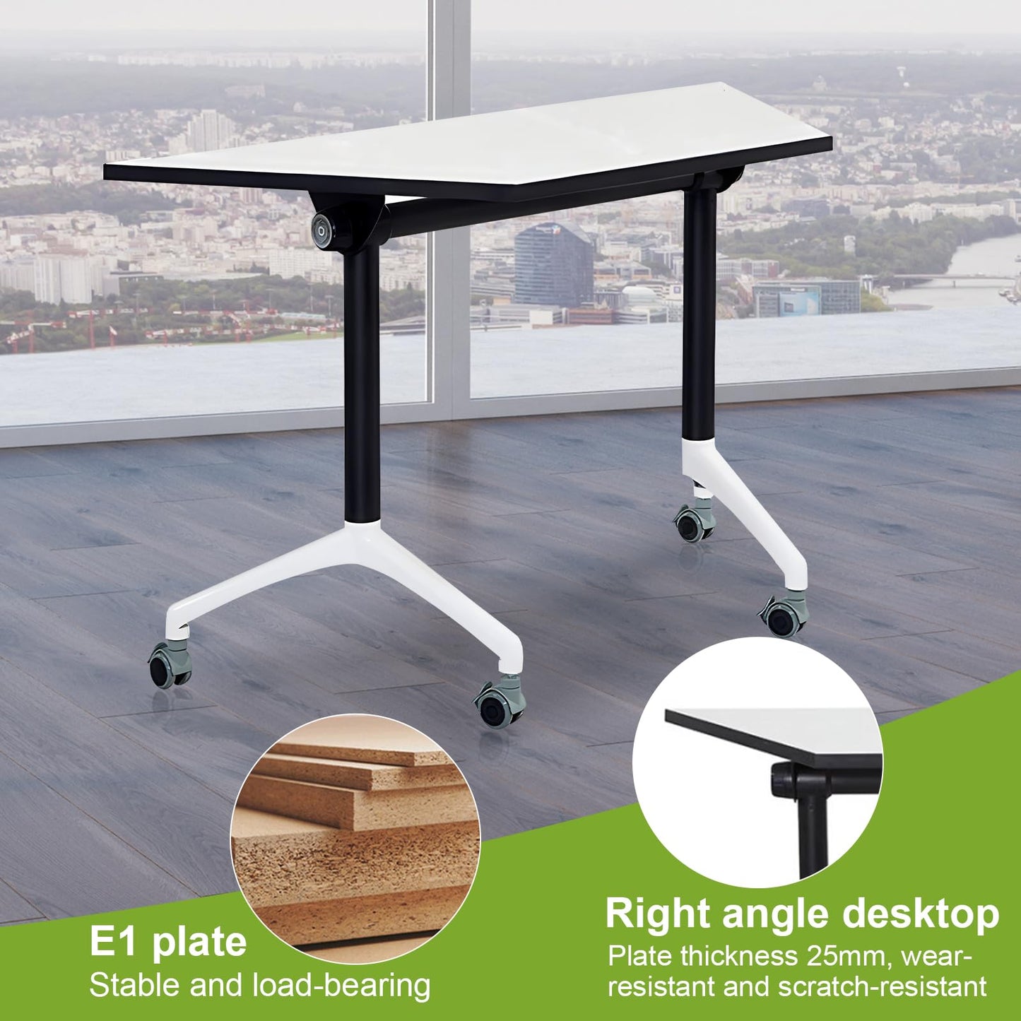4 Pack Folding Conference Table Conference Room Table Meeting Table