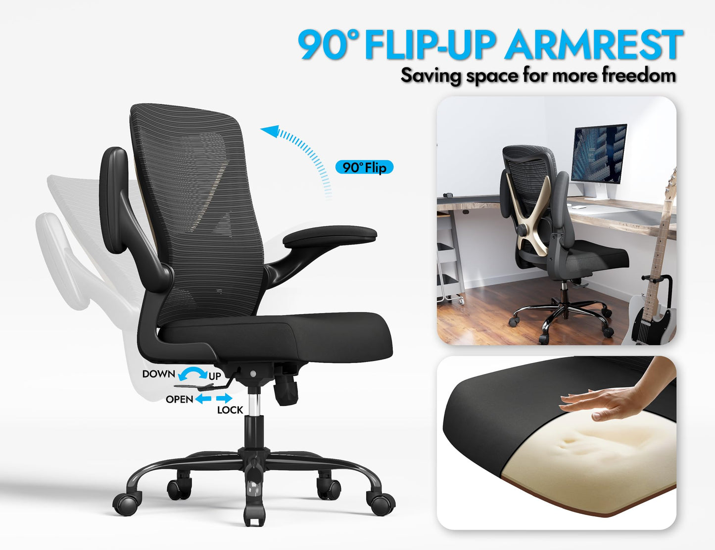 X-Shaped Ergonomic Office Chair