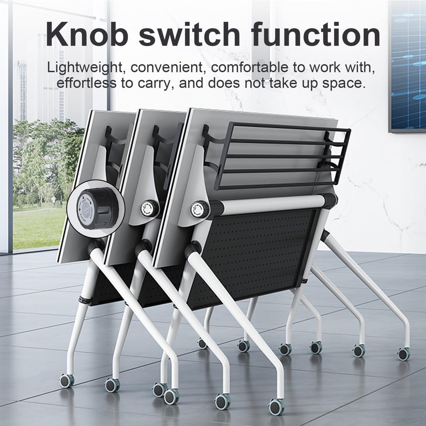 4 Pack Folding Conference Table Conference Room Table Meeting Table