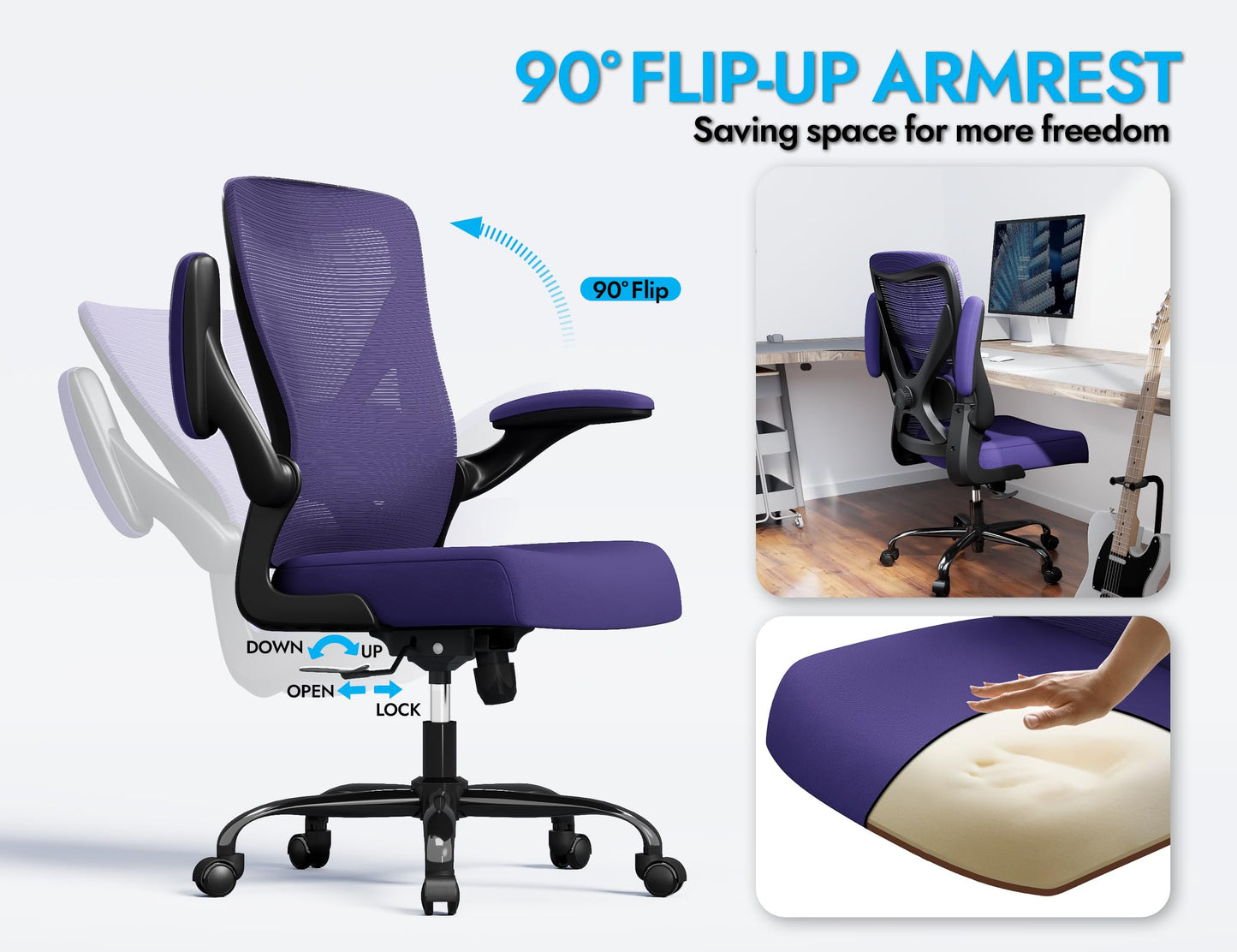 X-Shaped Ergonomic Office Chair