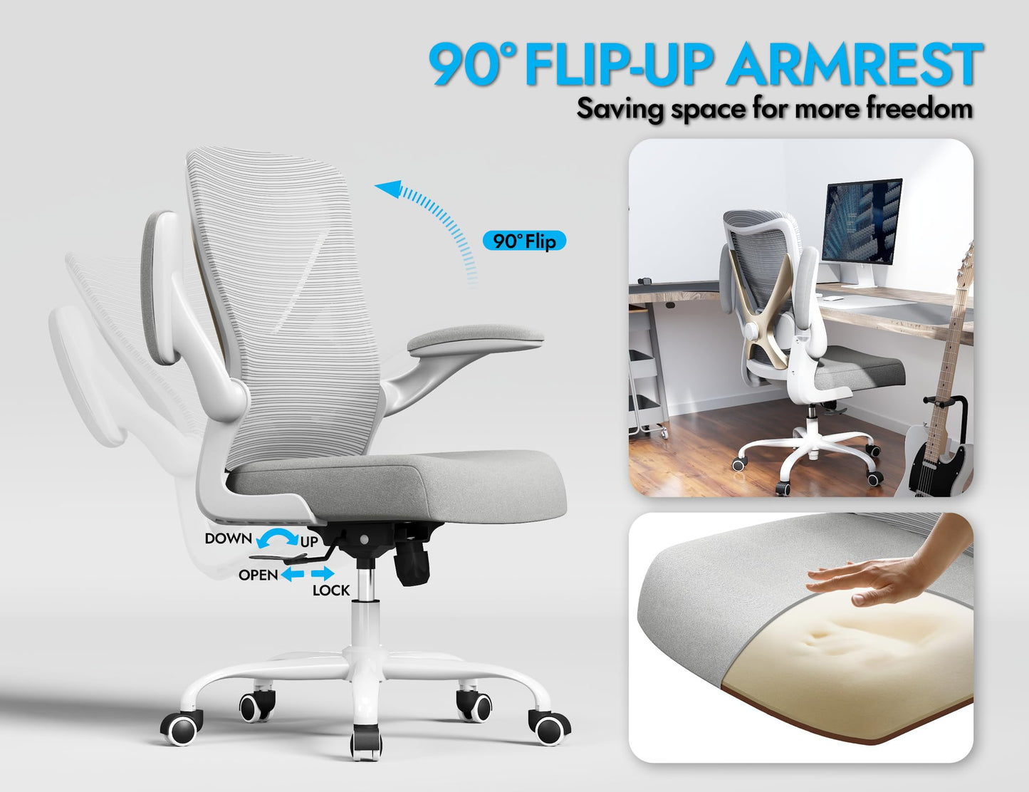 X-Shaped Ergonomic Office Chair