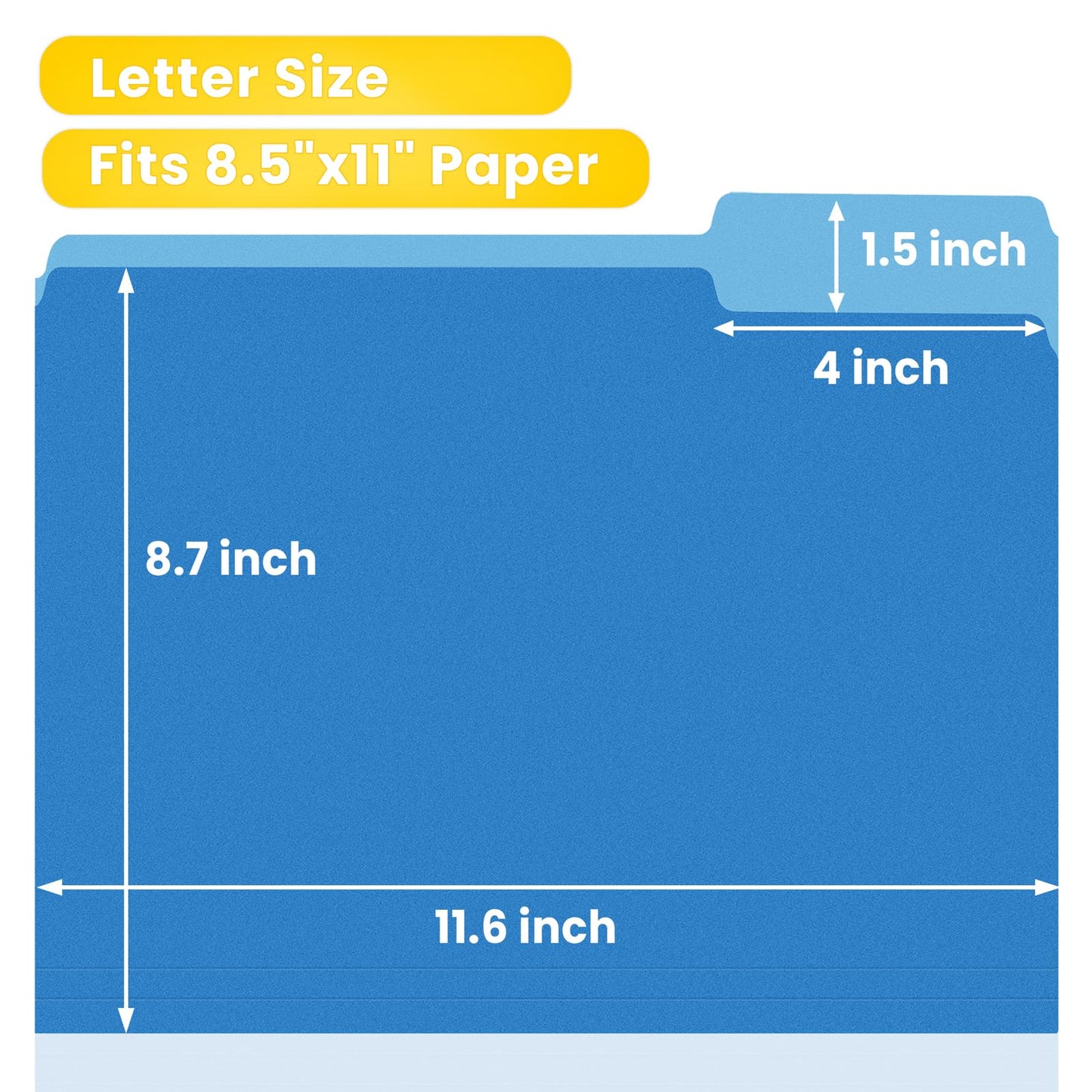 SUNEE File Folders, 30 Pack Manilla Folders 8.5 x 11