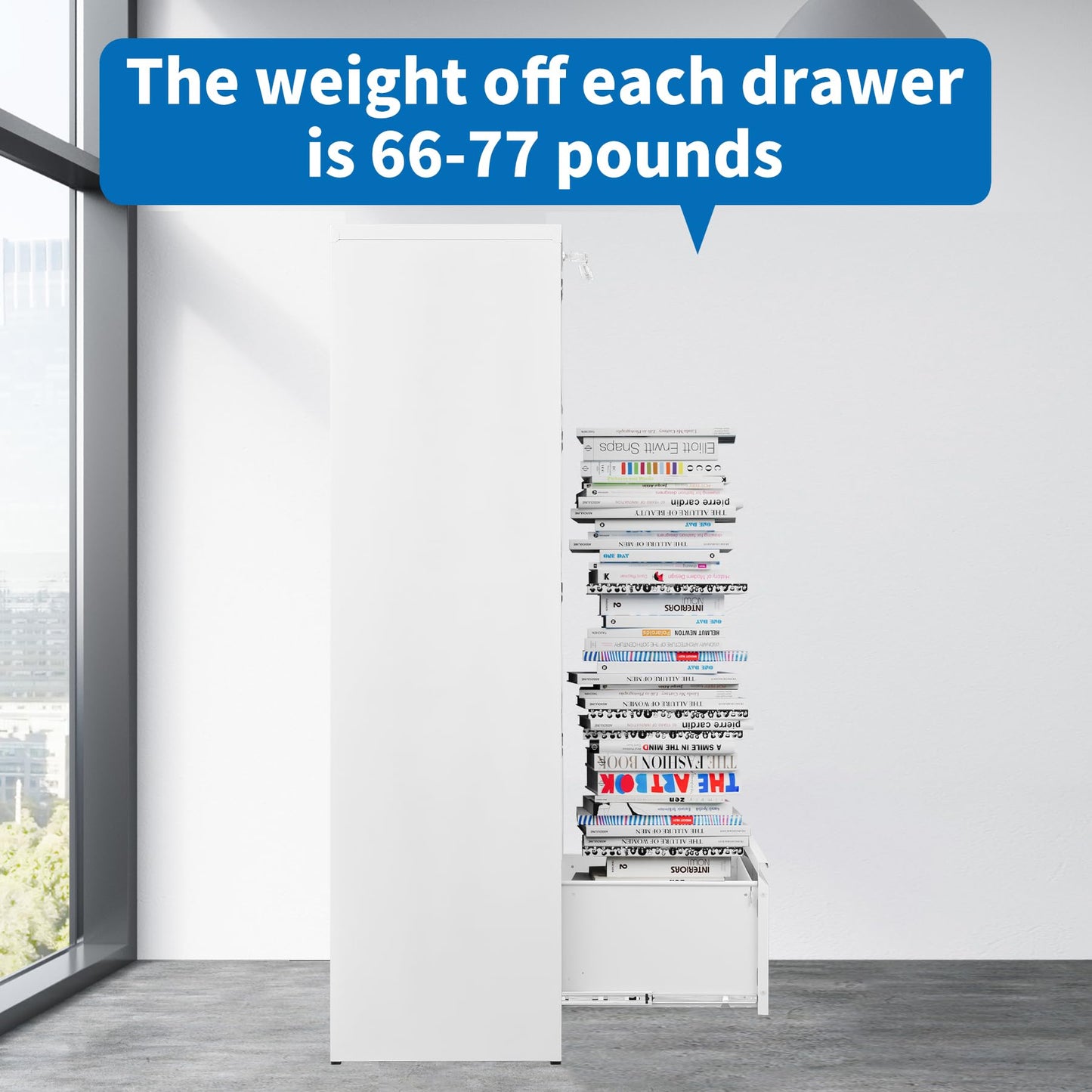 2-Drawer Vertical Locking File Cabinet, Steel, Letter Size