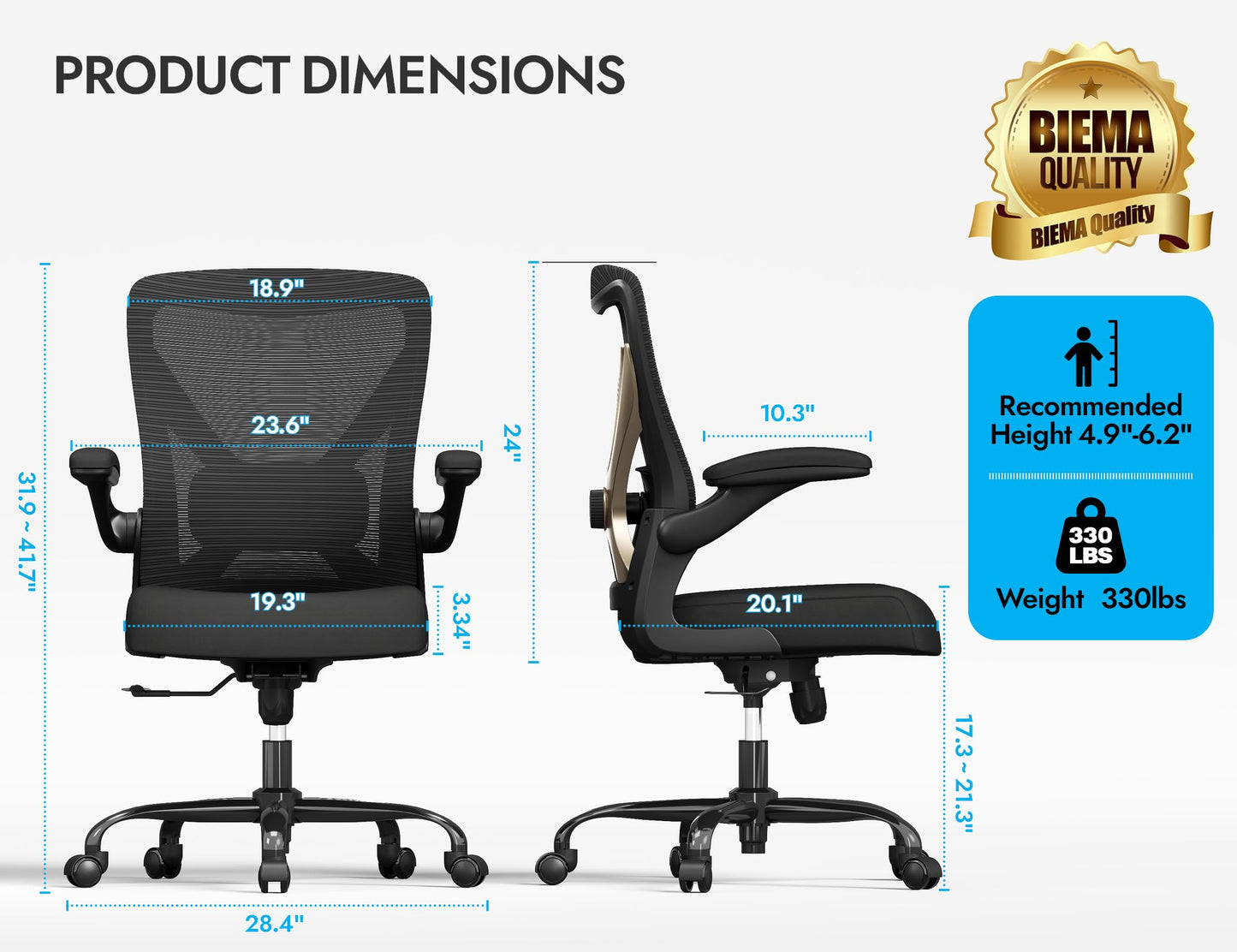 X-Shaped Ergonomic Office Chair