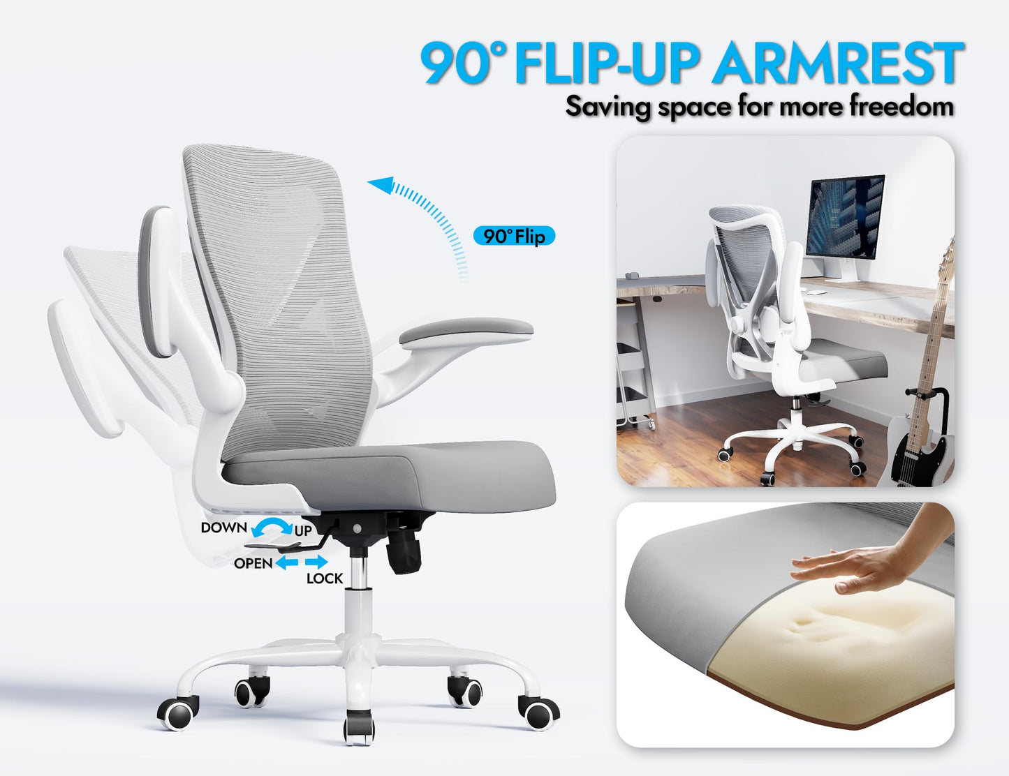 X-Shaped Ergonomic Office Chair