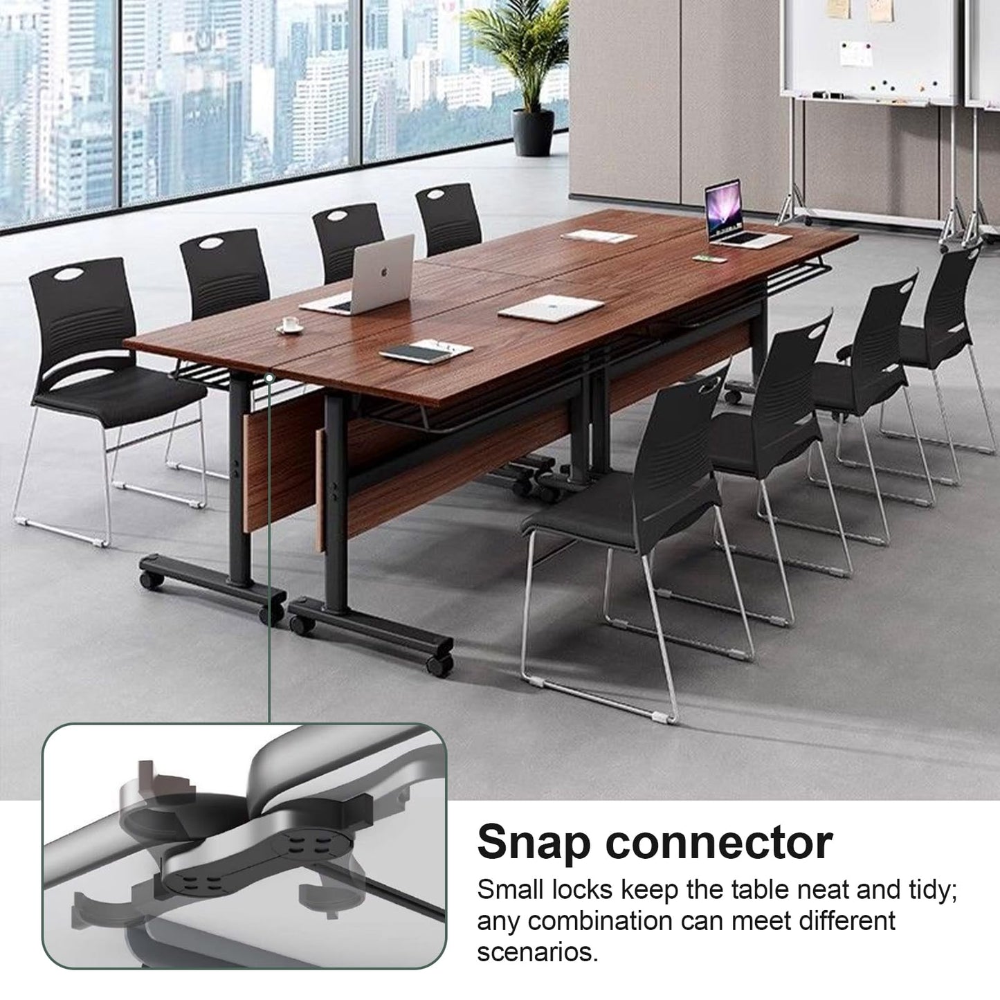 4 Pack Folding Conference Table Conference Room Table Meeting Table