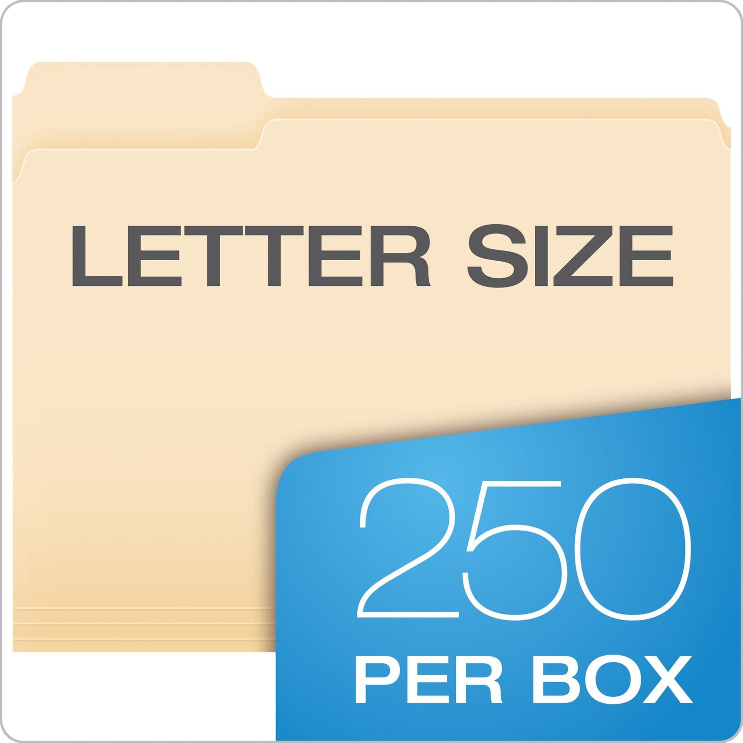 Pendaflex File Folders, Letter Size, 1/3 Cut, Manila