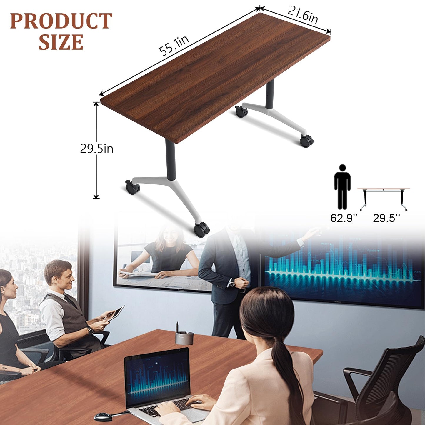 Mobile Folding Conference Table