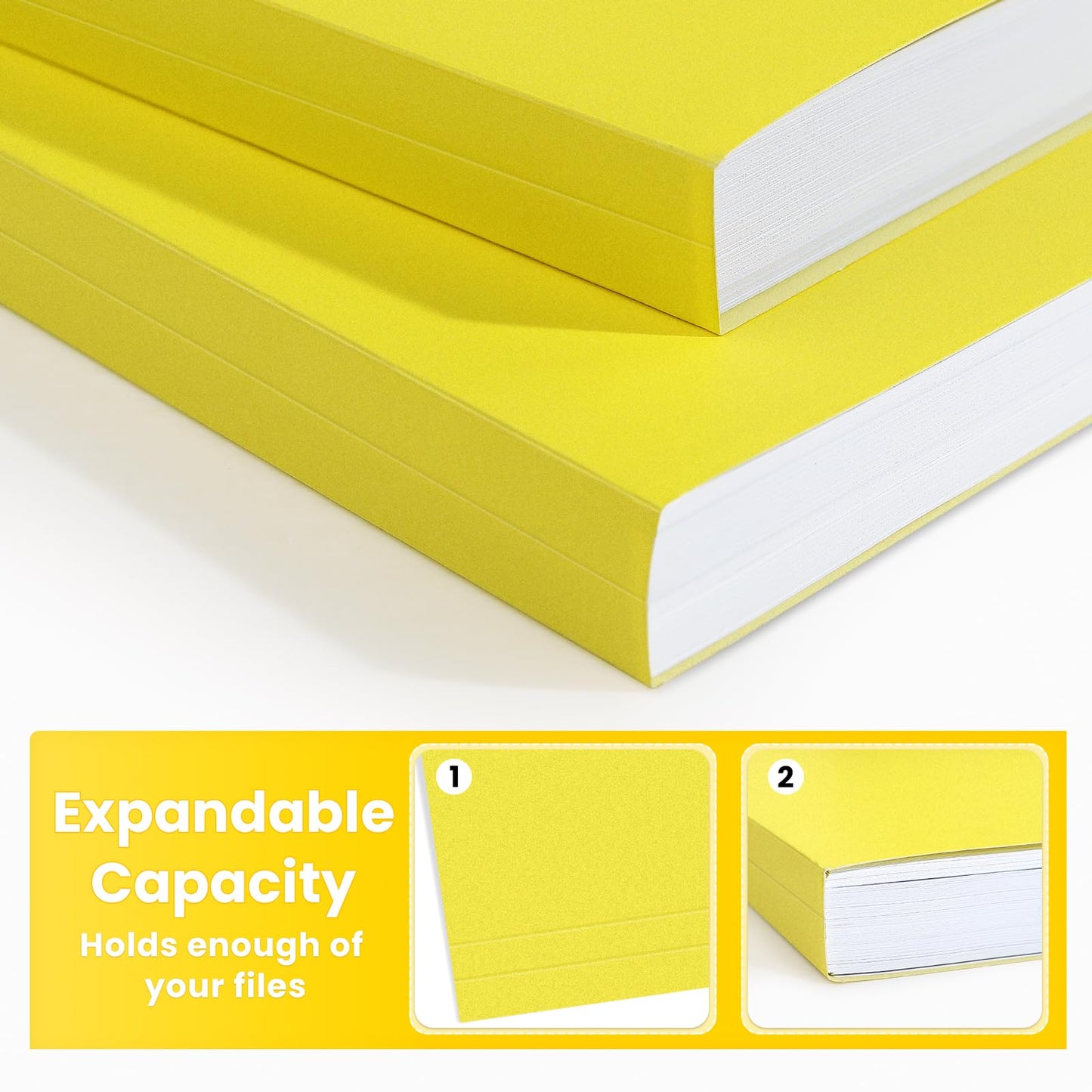 SUNEE File Folders, 30 Pack Manilla Folders 8.5 x 11