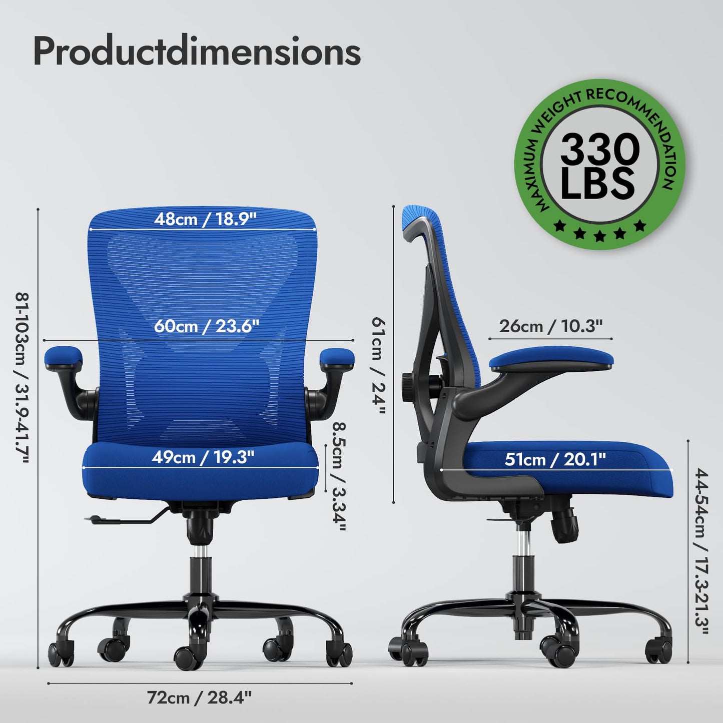 X-Shaped Ergonomic Office Chair