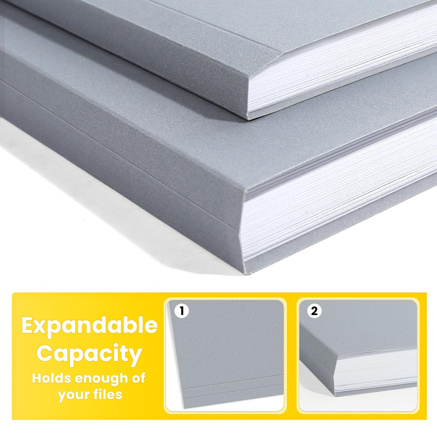 SUNEE File Folders, 30 Pack Manilla Folders 8.5 x 11