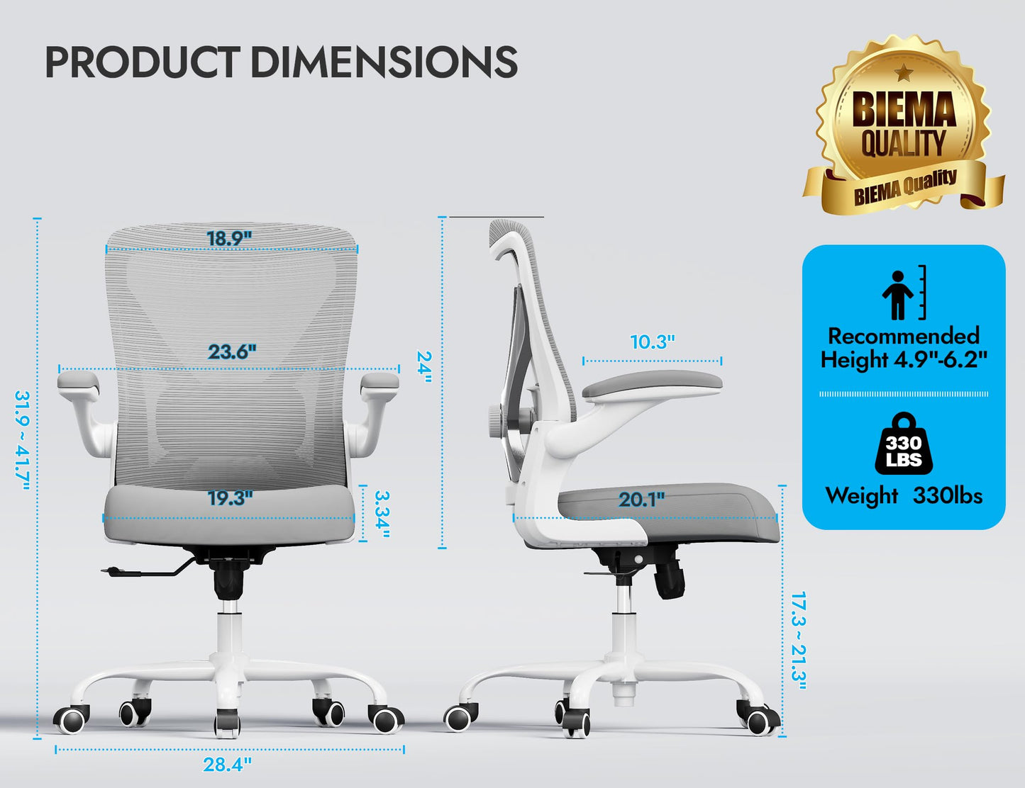 X-Shaped Ergonomic Office Chair