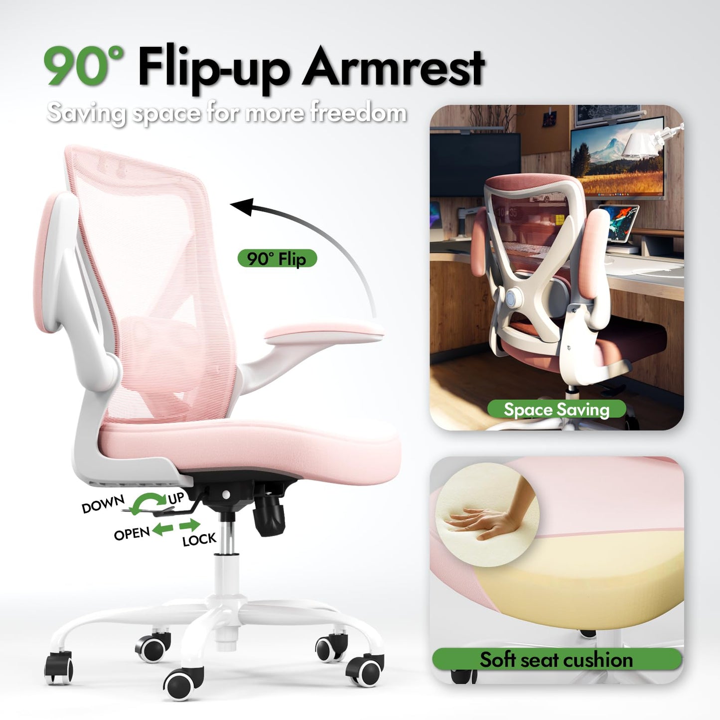 X-Shaped Ergonomic Office Chair