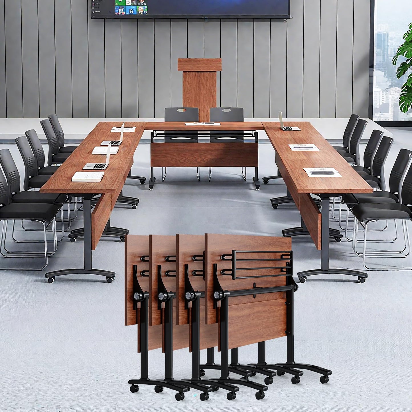 Folding Conference Table, 2-10 People Conference Room Tables