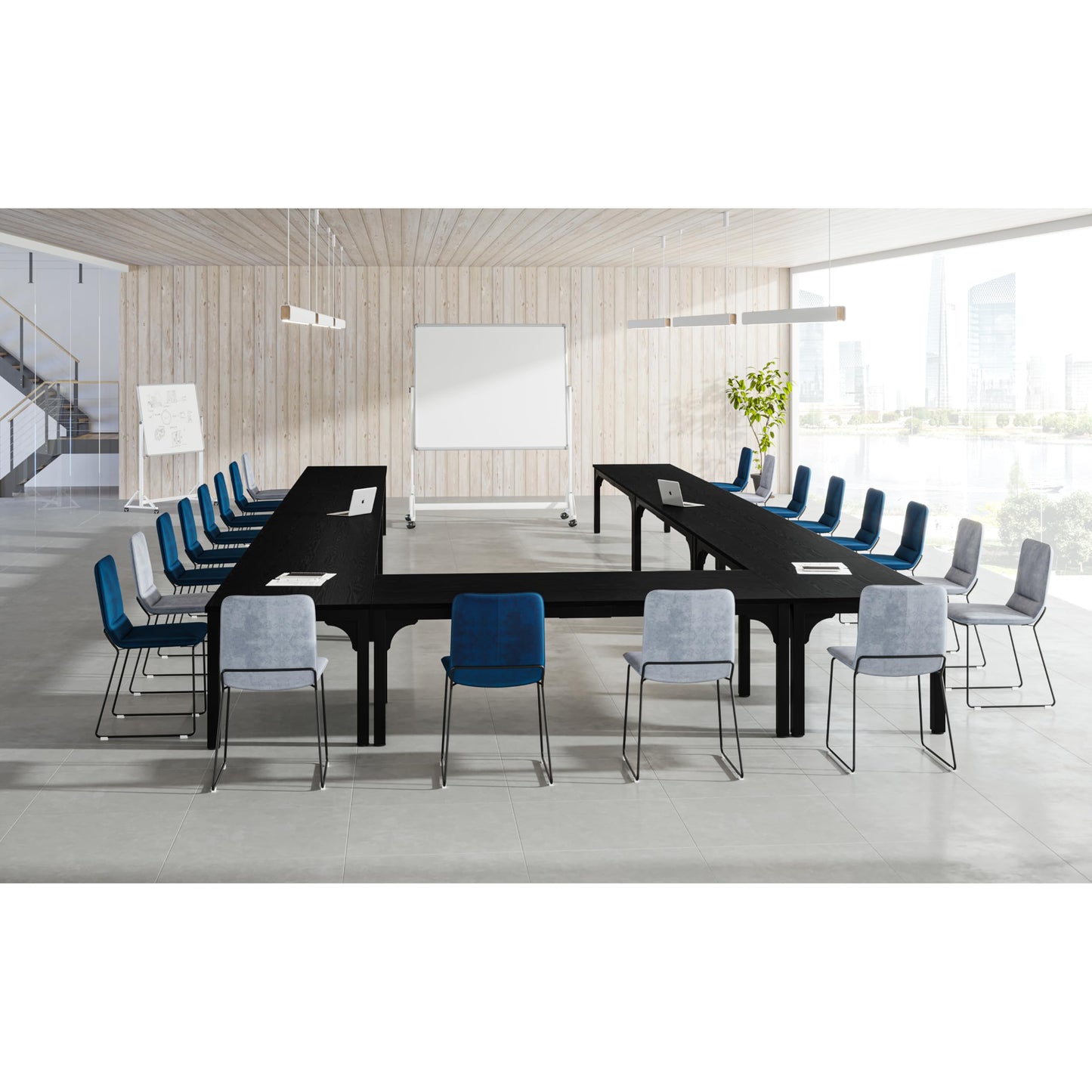 13FT Conference Table, Super Sturdy Large Rectangle Meeting Seminar Table