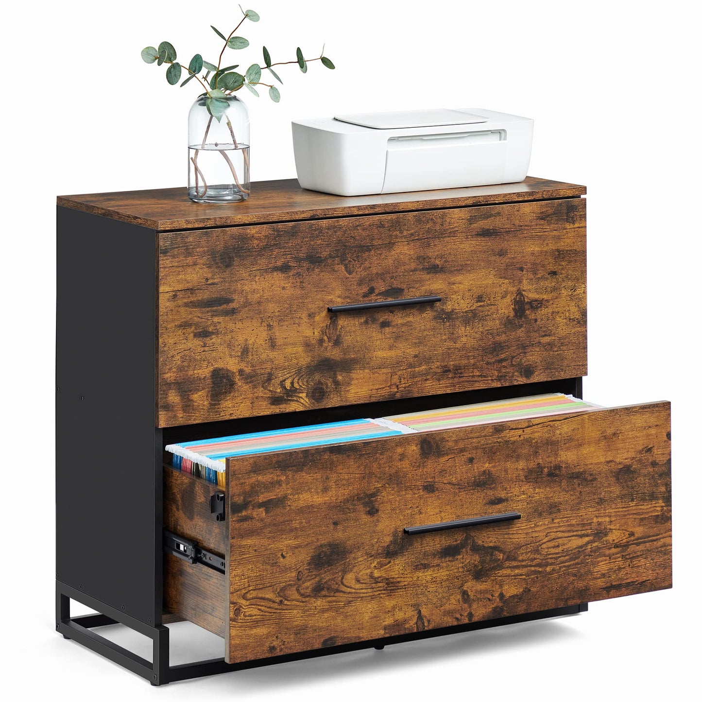 VASAGLE File Cabinet, 3 Drawers Filing Cabinet for Home Office