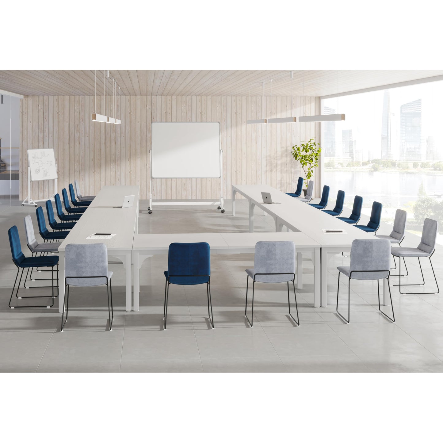 13FT Conference Table, Super Sturdy Large Rectangle Meeting Seminar Table