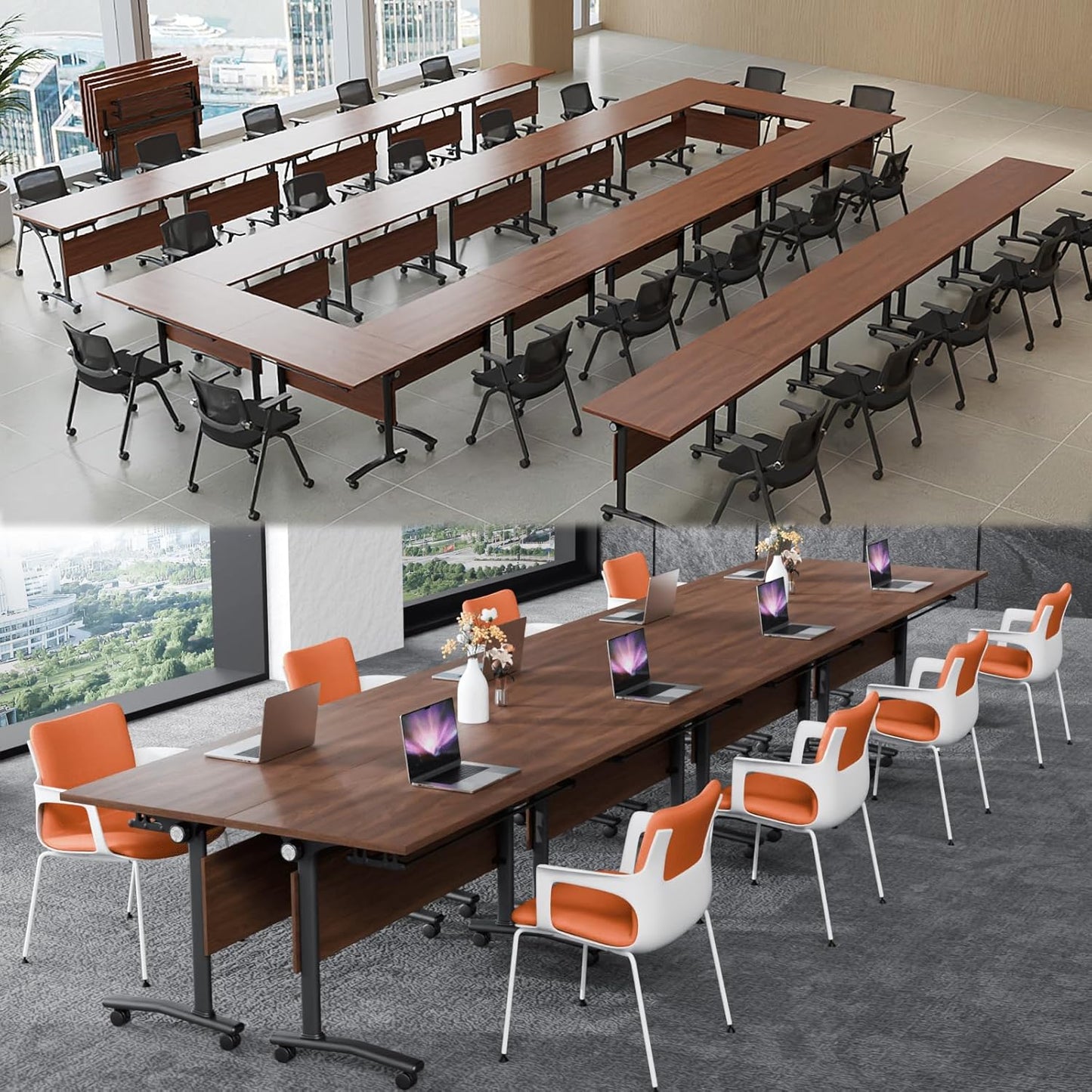 Conference Tables,Folding Conference Table Flip Top Mobile Training Tables