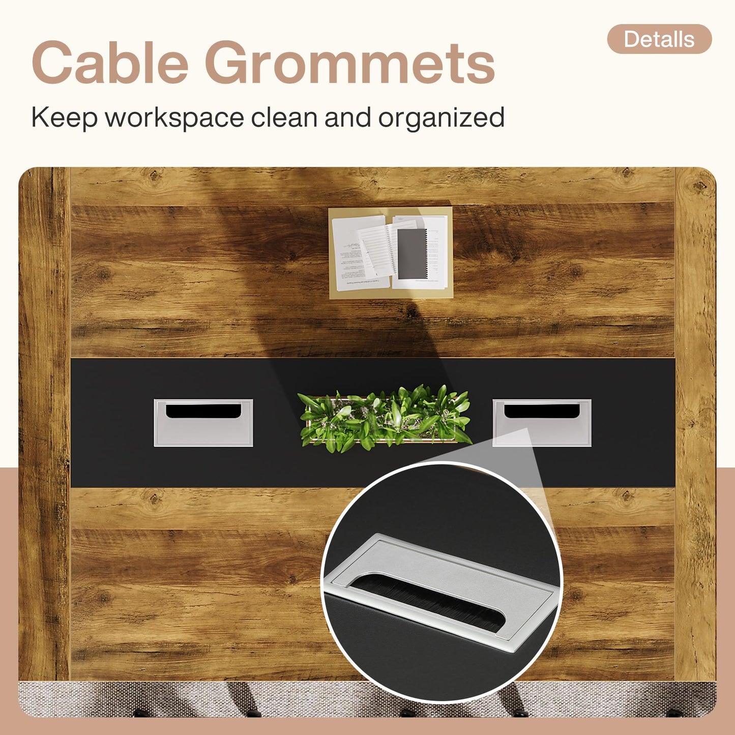 Tribesigns 8ft Conference Table, Modern Office Meeting Room Table
